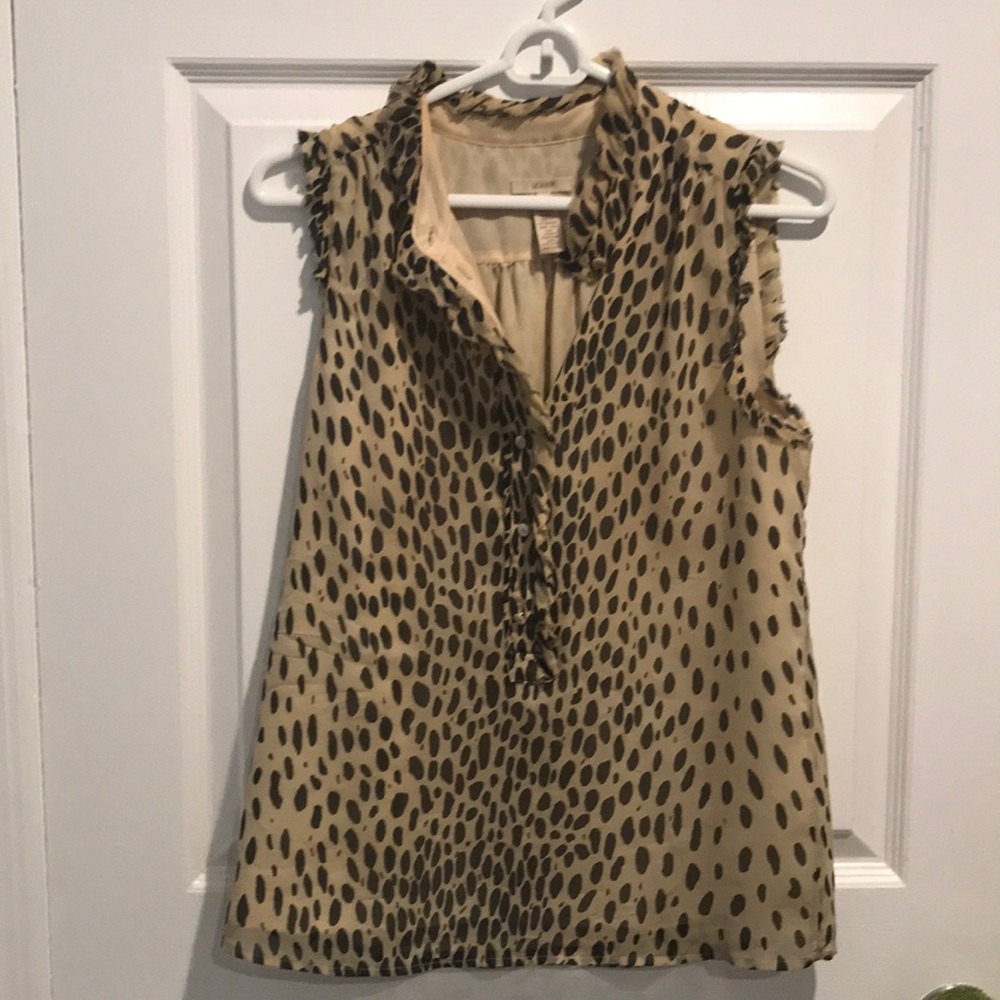 J. Crew Leopard Print Top